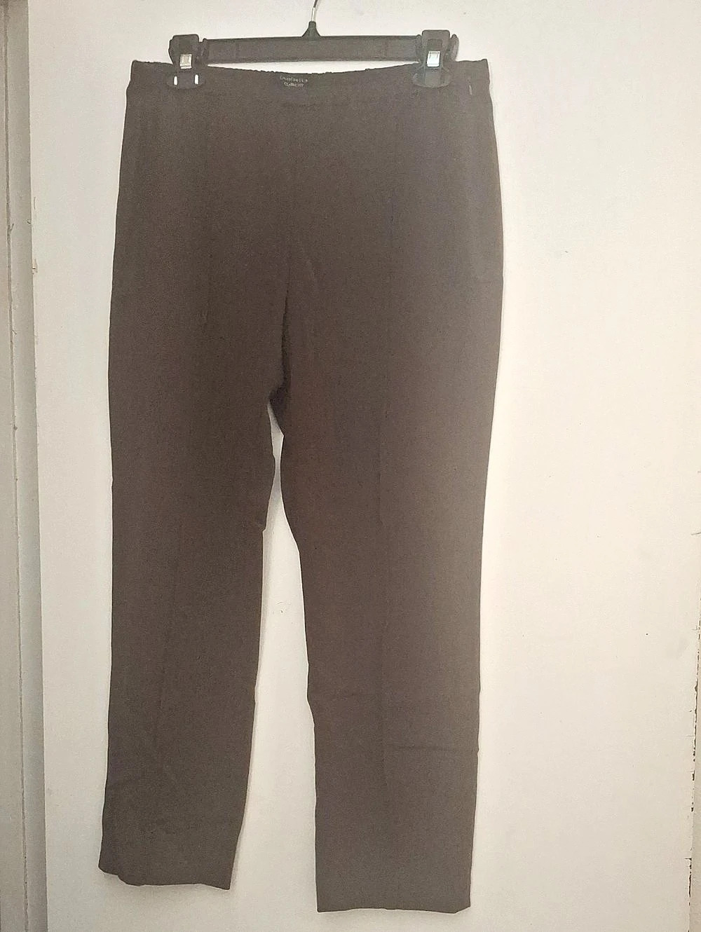 Charter Club Classic Fit Straight Leg Pants in Brown